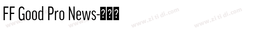 FF Good Pro News字体转换